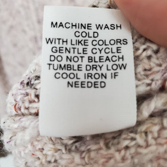 89th + Madison cowl neck sweater tan large - Picture 5 of 5